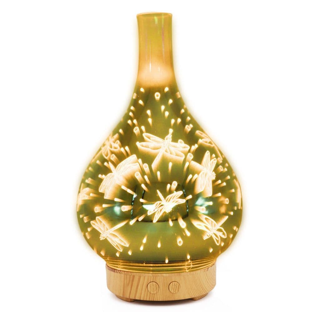 image-Creative 3D Glass Firework Humidifier with LED Light & Aroma