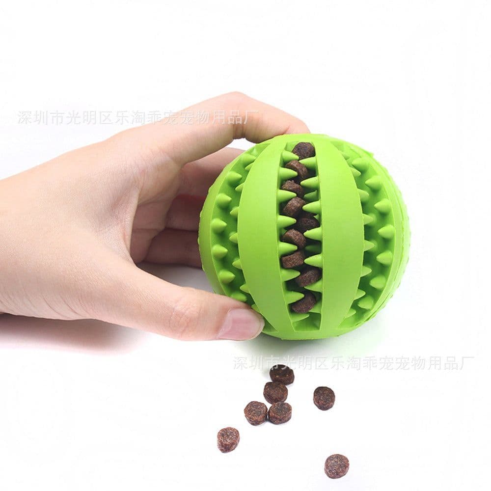 image-Dog Toy Ball Elastic Rubber Bite Toy 5cm 7cm