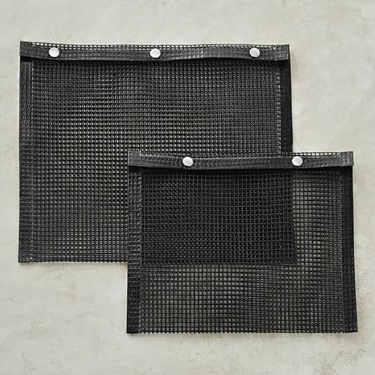image-BBQ Non-Stick Mesh Grill Mat for Vegetables - Low Carbon Steel