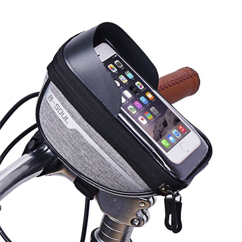 image-B-SOUL Bicycle Front Handlebar Phone Bag 1L Polyester