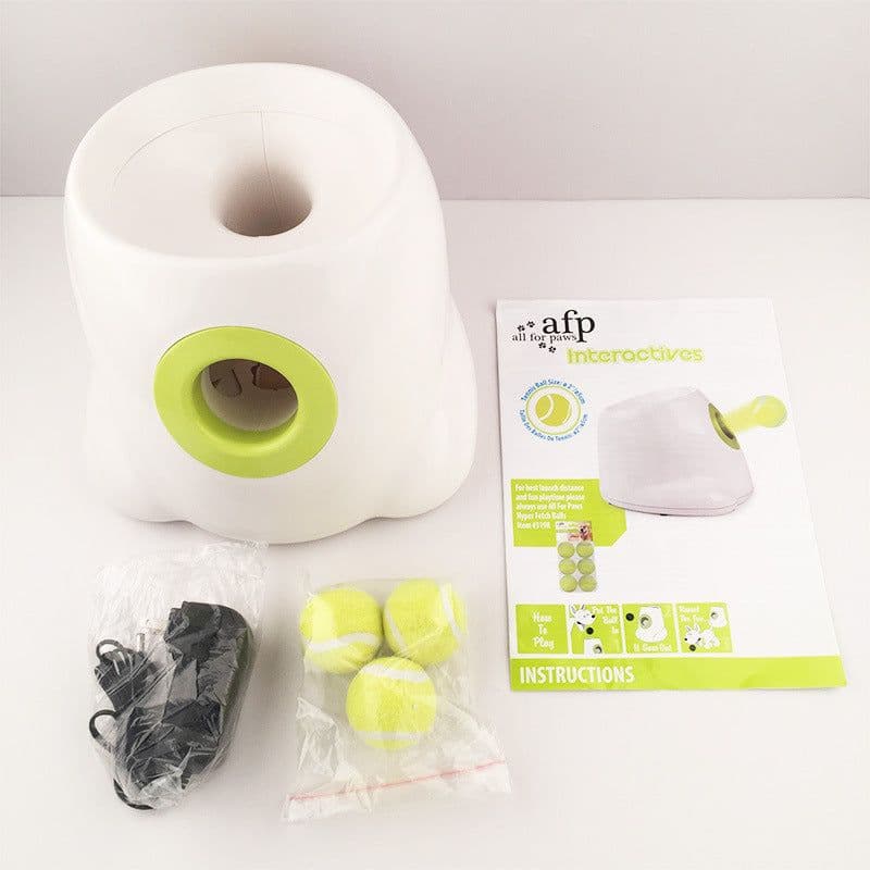 image-Dog Tennis Ball Launcher Automatic Throwing Machine Interactive Toy
