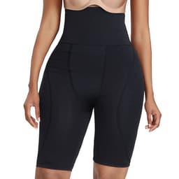 image-High Waist Postpartum Shaping Pants with Hip and Belly Control