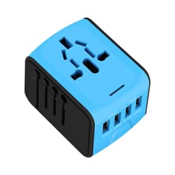image-Travel Charger 4-Port USB Charging Stand Multi-Plug Adapter BMAX