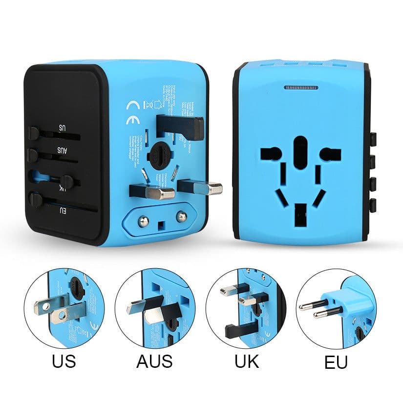 image-Travel Charger 4-Port USB Charging Stand Multi-Plug Adapter BMAX