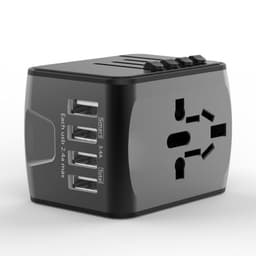 image-Travel Charger 4-Port USB Charging Stand Multi-Plug Adapter BMAX