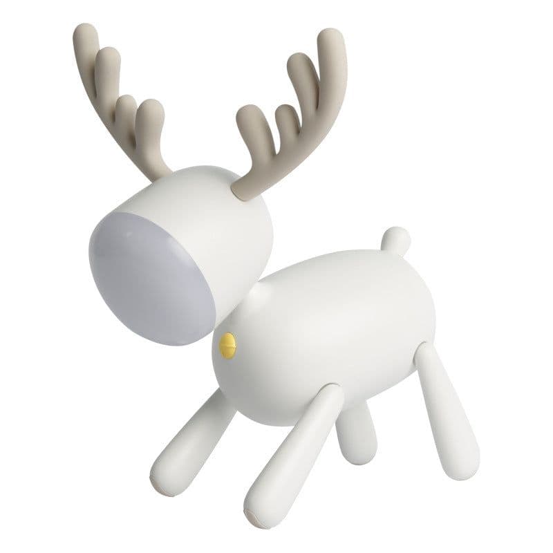 image-LED USB Rechargeable Elk Deer Night Light with Timer
