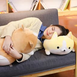 image-Cute Corgi Plush Toy Stuffed Animal Pillow Gift for Kids