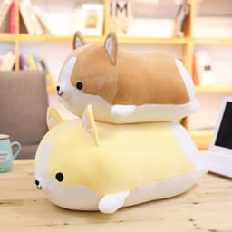 image-Cute Corgi Plush Toy Stuffed Animal Pillow Gift for Kids