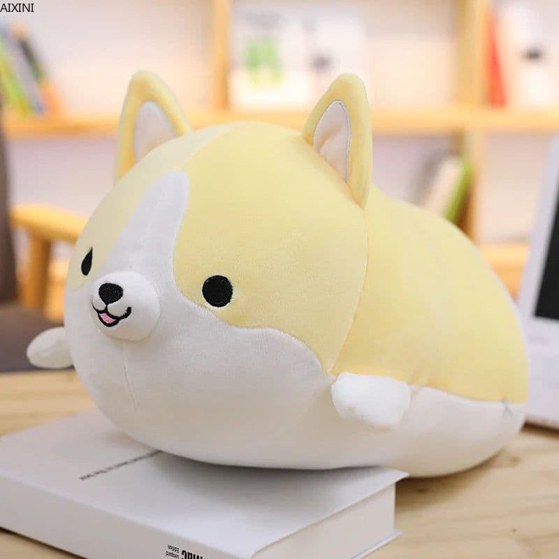 image-Cute Corgi Plush Toy Stuffed Animal Pillow Gift for Kids