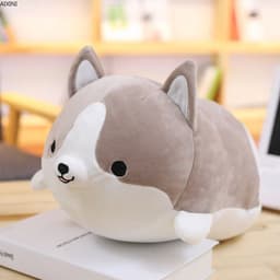 image-Cute Corgi Plush Toy Stuffed Animal Pillow Gift for Kids