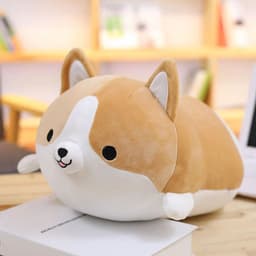 image-Cute Corgi Plush Toy Stuffed Animal Pillow Gift for Kids