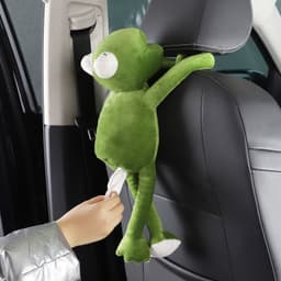 image-Pipihou Plush Car Tissue Box Cover Yoyo Rabbit Hanging Drawer