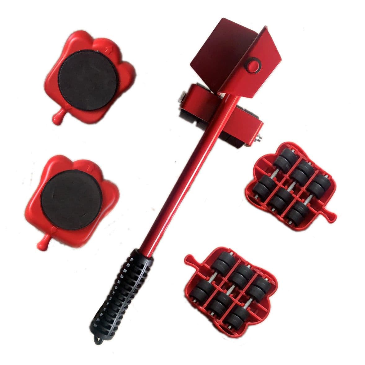 image-Furniture Mover Dolly Set 5PCS Heavy Duty Transport Rollers