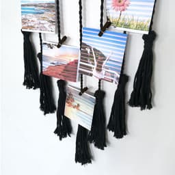 image-Bohemian Tapestry Wall Hanging Hand Woven Cotton Tassel 40x65cm