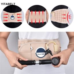 image-Inflatable Lumbar Traction Belt Air Decompression Back Massager