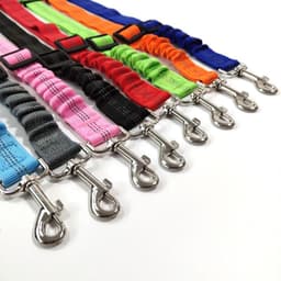 image-Pet Car Safety Seat Belt with Reflective Elastic Dog Leash