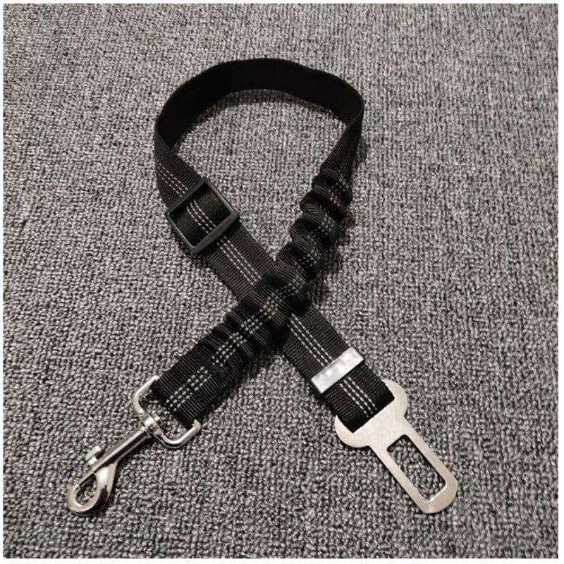 image-Pet Car Safety Seat Belt with Reflective Elastic Dog Leash