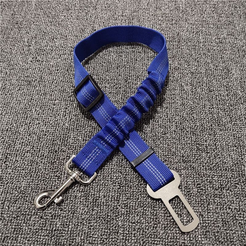image-Pet Car Safety Seat Belt with Reflective Elastic Dog Leash