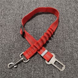 image-Pet Car Safety Seat Belt with Reflective Elastic Dog Leash