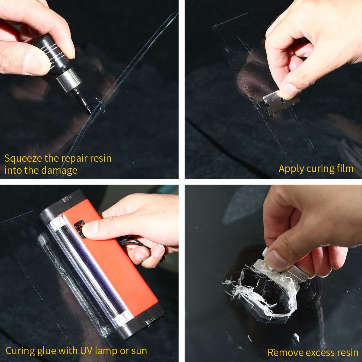 image-Windshield Repair Kit Glass Crack and Scratch Repair Fluid 3ml