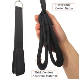 image-Cable Machine Attachment Rope with Pulley for Triceps Training
