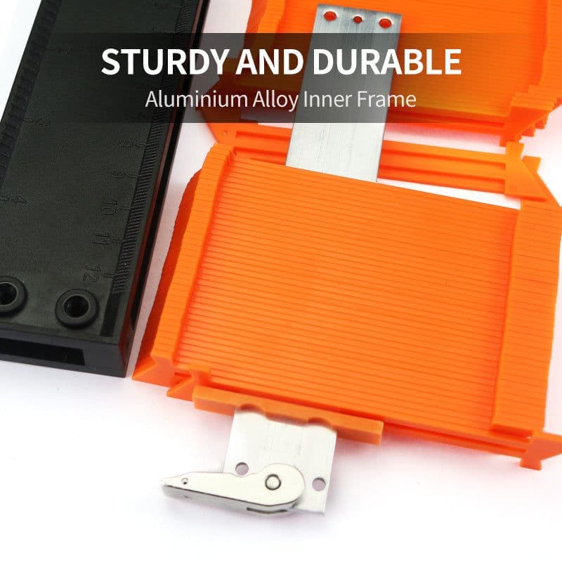 image-Contour Gauge 120-250MM Aluminum Alloy Woodworking Shape Duplicator