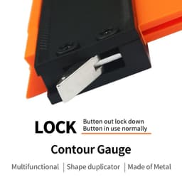 image-Contour Gauge 120-250MM Aluminum Alloy Woodworking Shape Duplicator