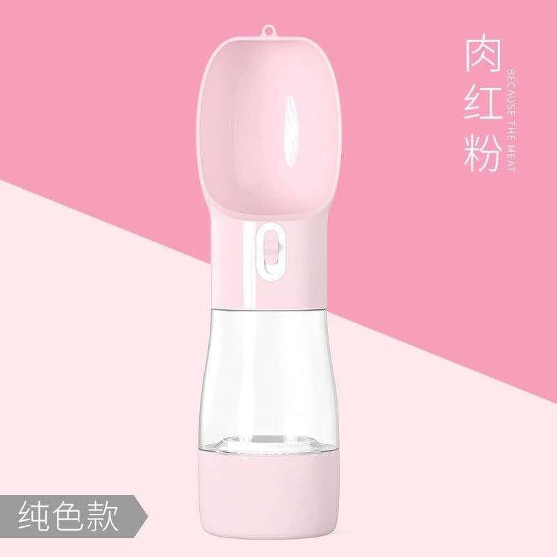image-Portable Pet Water Bottle 400ML - Dog Cat Travel Drinking Cup