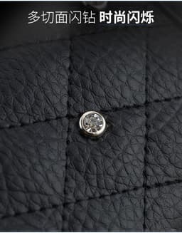 image-Crown Seat Belt Shoulder Pad with One-Button Start Ring Black