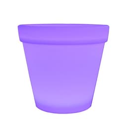 image-Huajun LED Luminous Flower Pot Round Waterproof IP65 Rechargeable