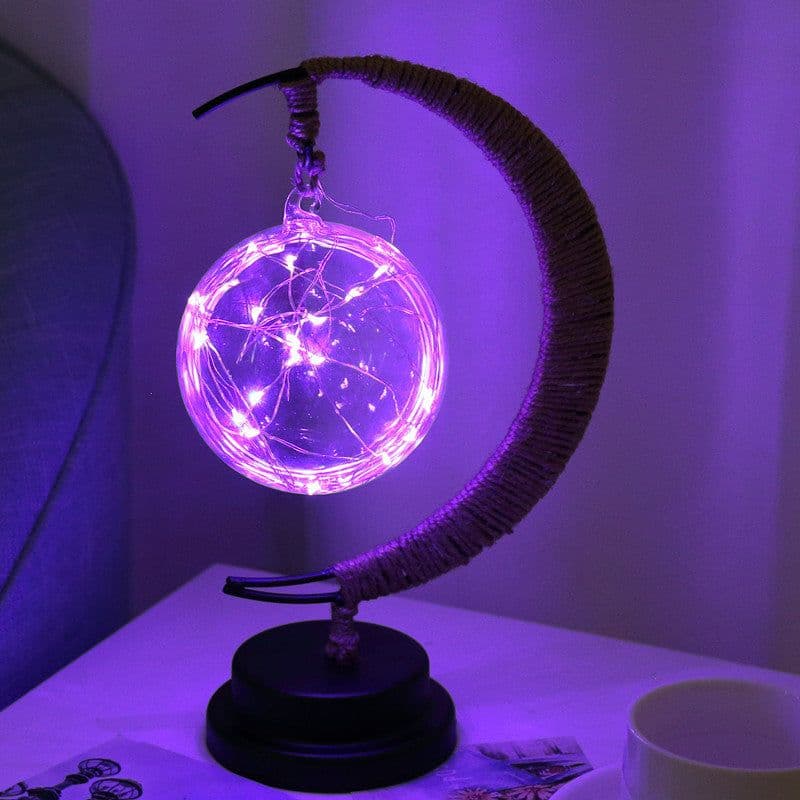 image-LED Star Moon Night Light Battery Powered Decorative Lamp
