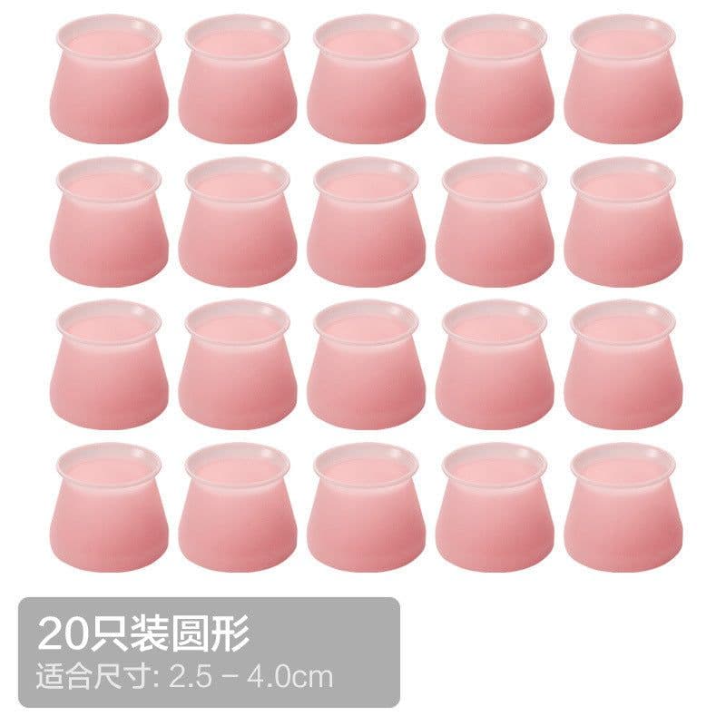image-Silicone Furniture Leg Caps - Non-Slip Floor Protector Pads