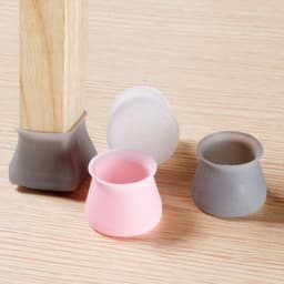 image-Silicone Furniture Leg Caps - Non-Slip Floor Protector Pads