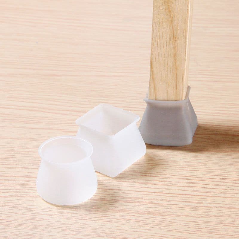 image-Silicone Furniture Leg Caps - Non-Slip Floor Protector Pads