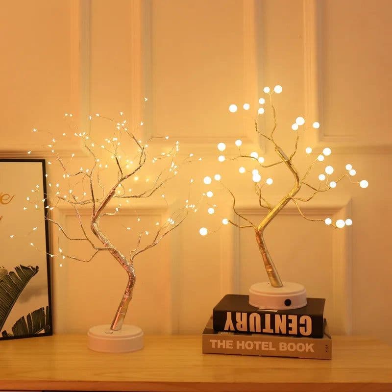 image-LED Tree Light Copper Wire Starry Night Light 108L Indoor Decoration