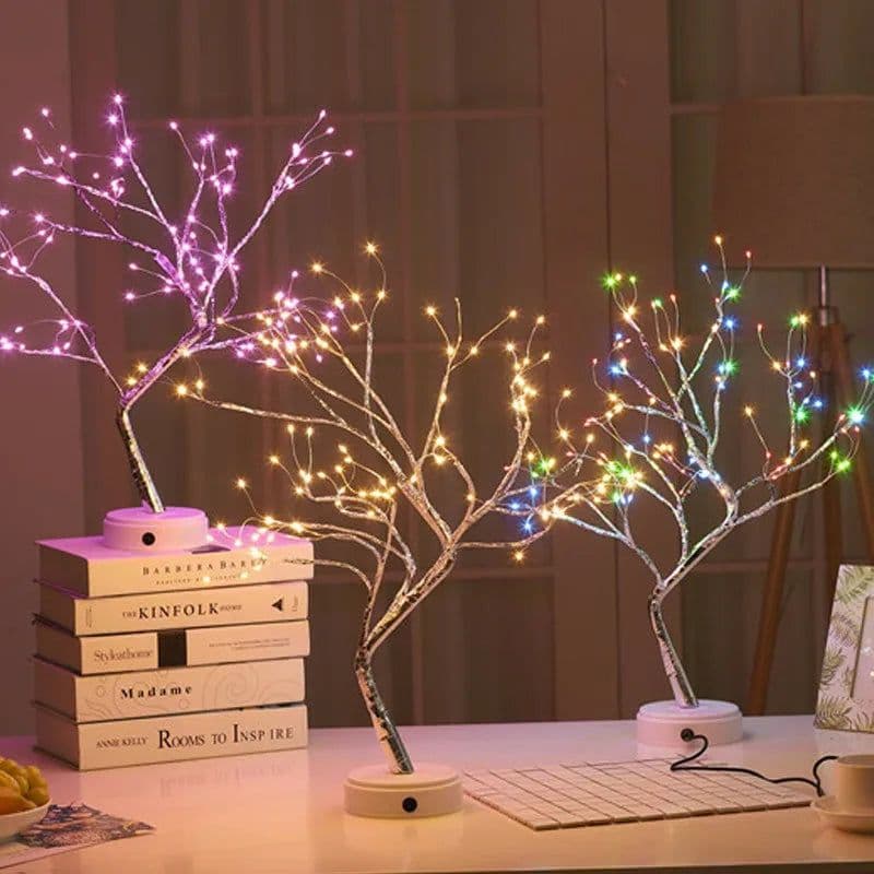 image-LED Tree Light Copper Wire Starry Night Light 108L Indoor Decoration