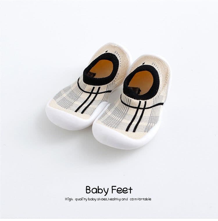image-Children's Leopard Print Non-Slip Indoor Socks Shoes for Toddlers