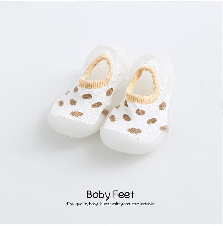 image-Children's Leopard Print Non-Slip Indoor Socks Shoes for Toddlers