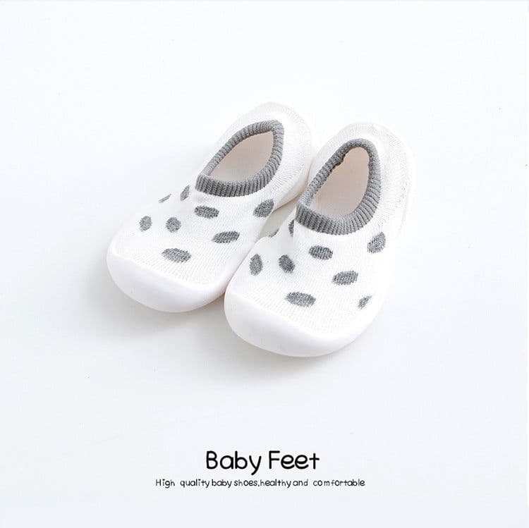 image-Children's Leopard Print Non-Slip Indoor Socks Shoes for Toddlers