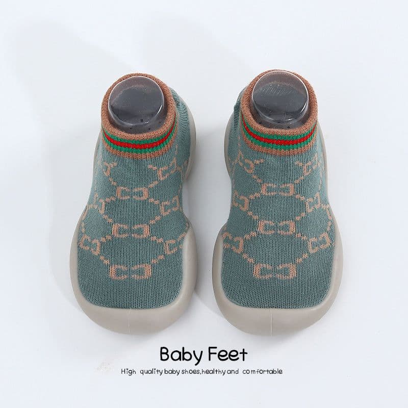 image-Children's Leopard Print Non-Slip Indoor Socks Shoes for Toddlers