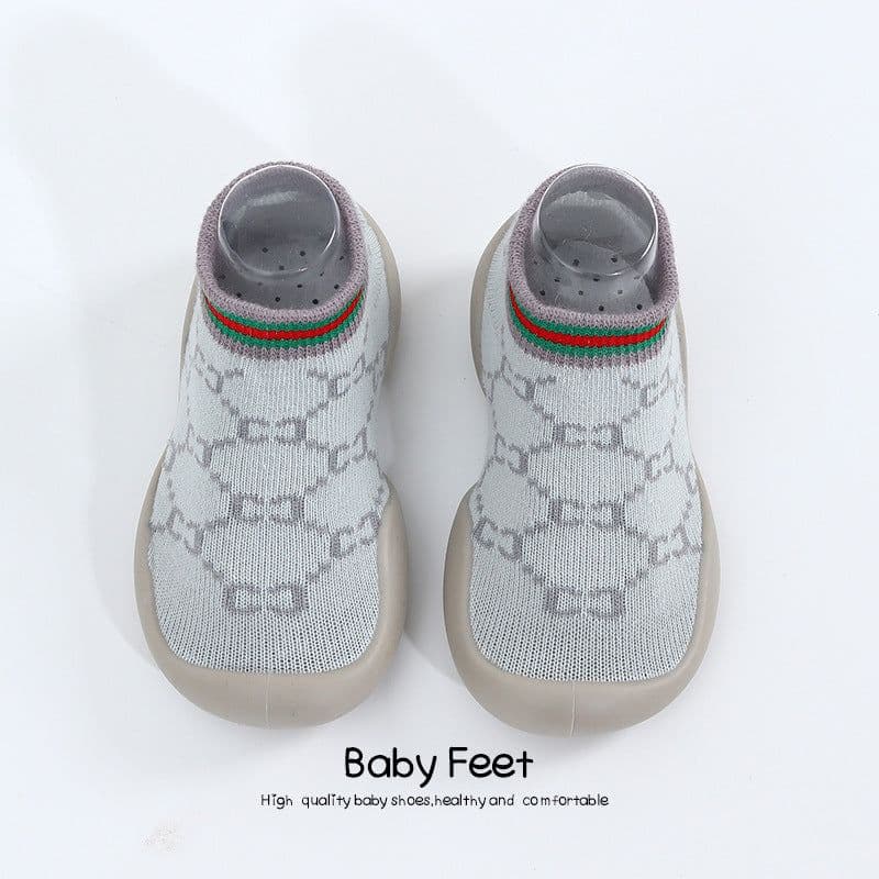 image-Children's Leopard Print Non-Slip Indoor Socks Shoes for Toddlers