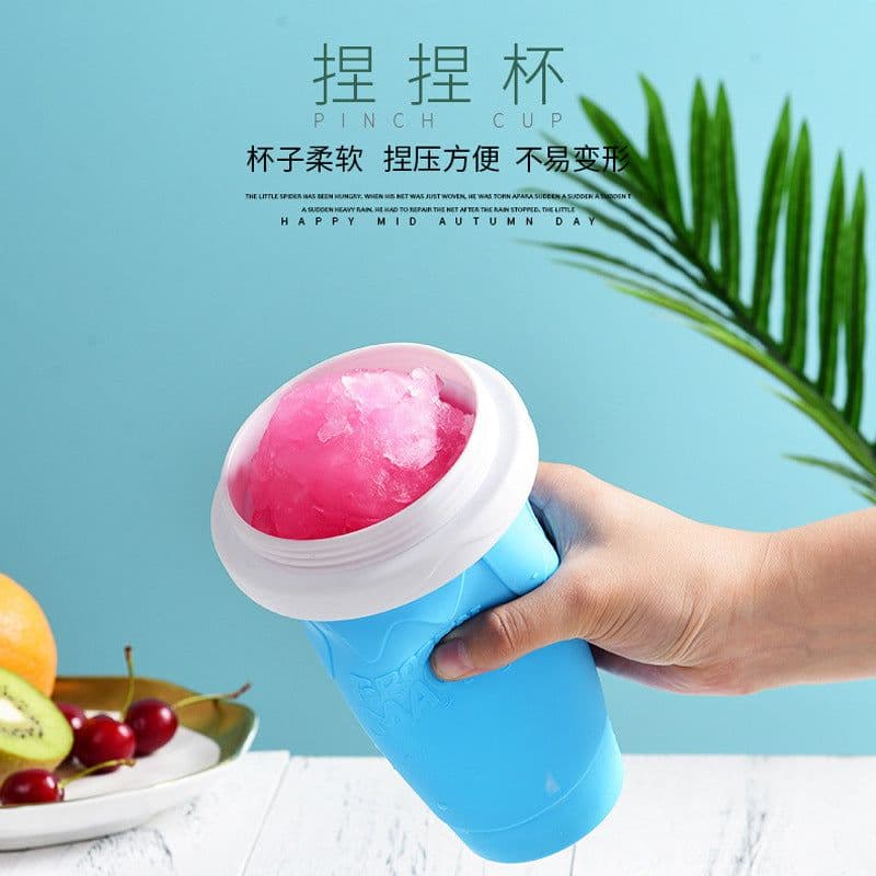 image-Neniesha Ice Cup Double Wall Straw Cup with Pinch Design