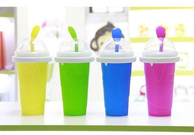 image-Neniesha Ice Cup Double Wall Straw Cup with Pinch Design