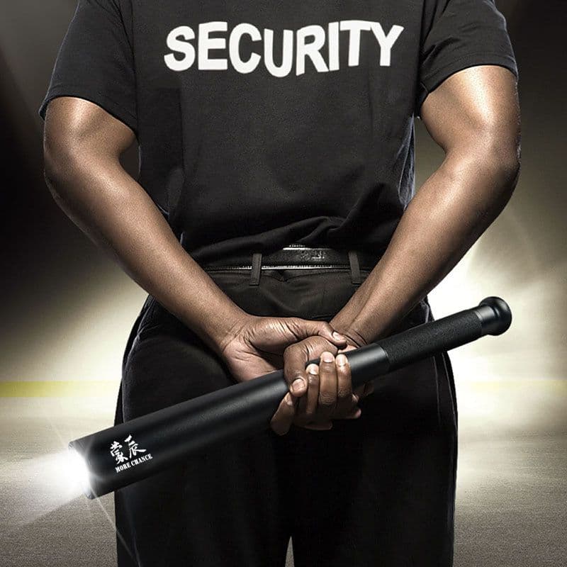 image-T6 LED Rechargeable Flashlight Aluminum Alloy Self-Defense Bat