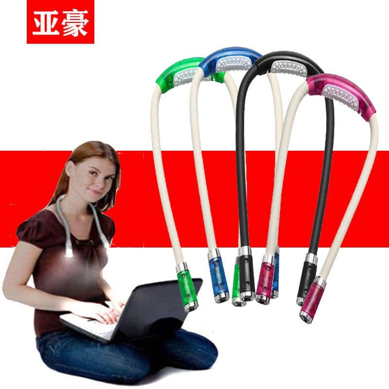 image-Rechargeable LED Neck Reading Lamp with USB