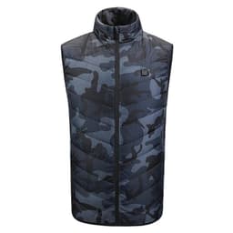 image-8 Areas USB Heated Vest Sleeveless Winter Jacket Men Outdoor Hiking