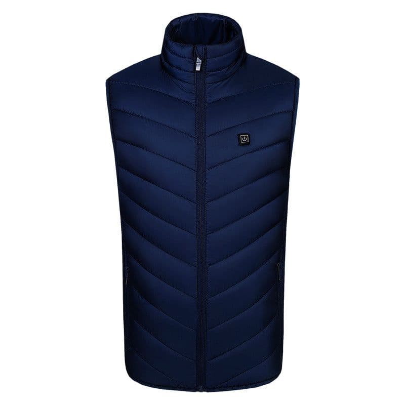 image-8 Areas USB Heated Vest Sleeveless Winter Jacket Men Outdoor Hiking