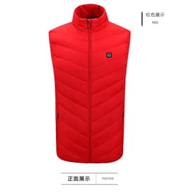 image-8 Areas USB Heated Vest Sleeveless Winter Jacket Men Outdoor Hiking