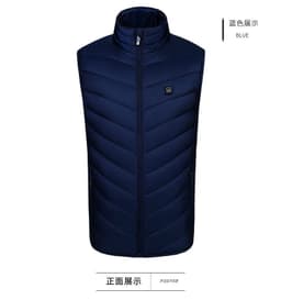 image-8 Areas USB Heated Vest Sleeveless Winter Jacket Men Outdoor Hiking
