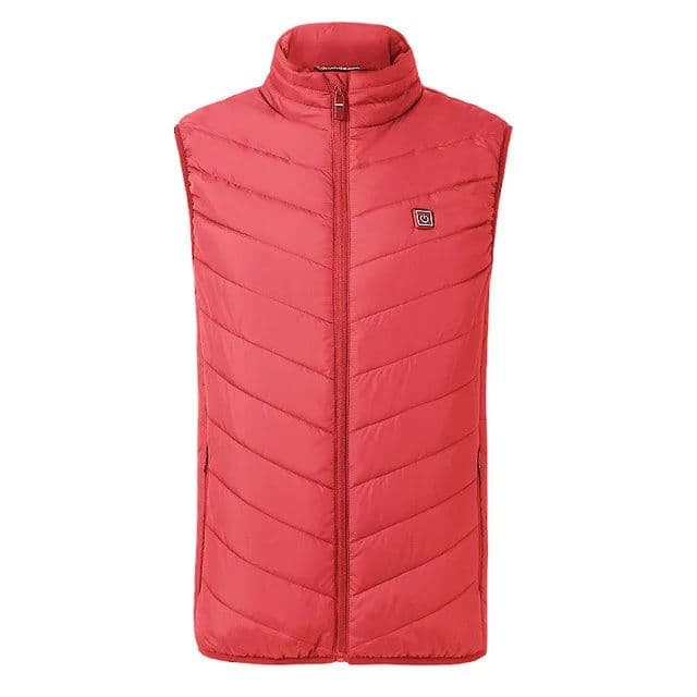 image-8 Areas USB Heated Vest Sleeveless Winter Jacket Men Outdoor Hiking